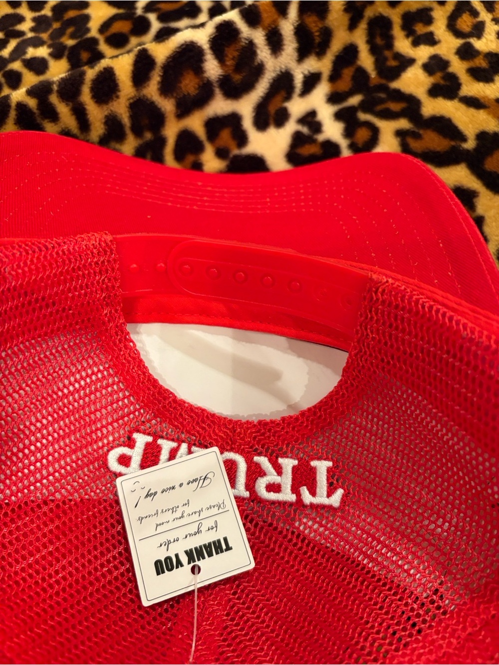 Red Mesh Hat - Picture 6 of 6